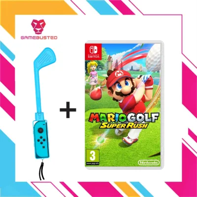 Nintendo Switch Mario Golf: Super Rush + JYS Golf club (Bundle Set)