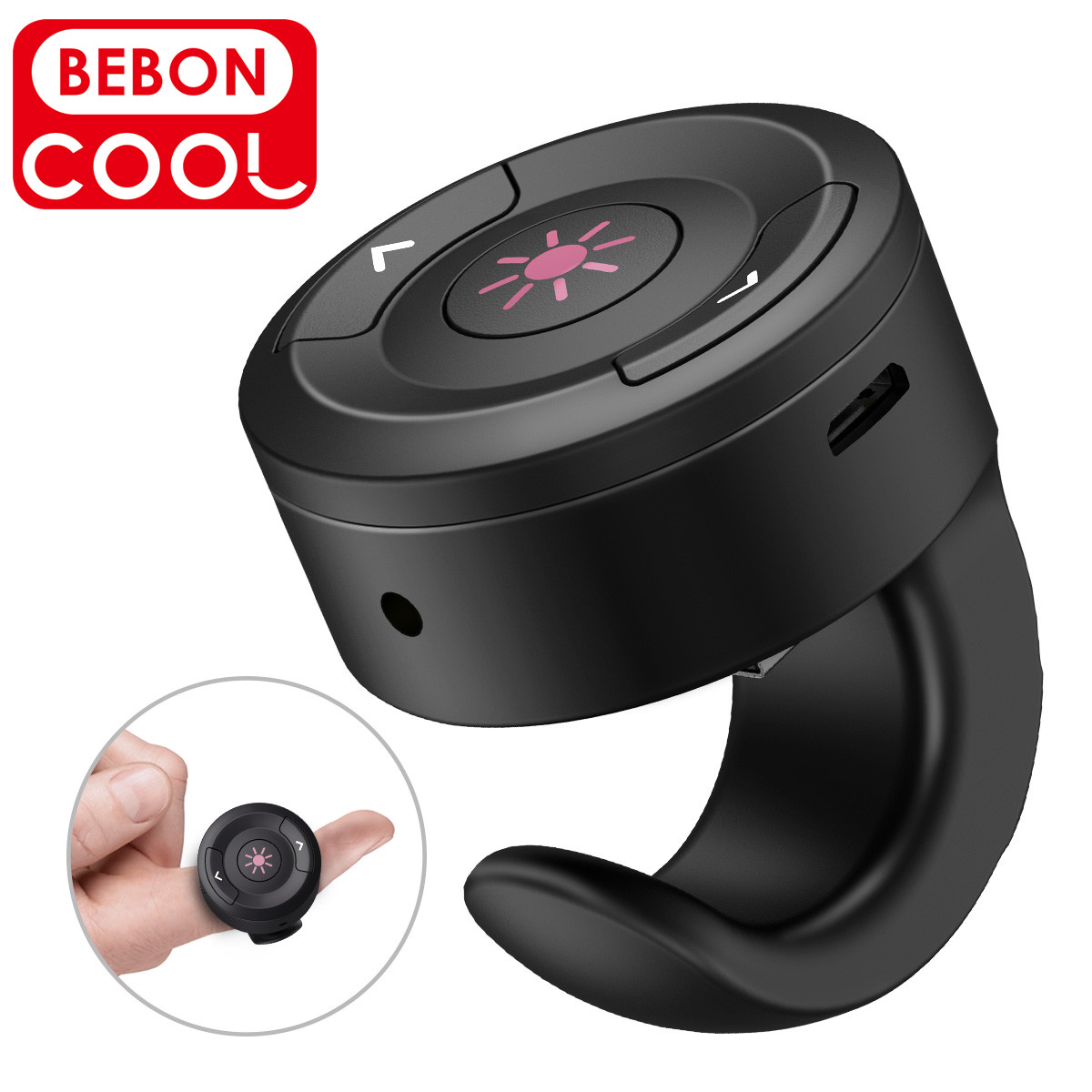 【Shop with Confidence】 Smart Wireless Presenter Finger Ring Pointer 2.4ghz Rf Rechargeable Presentat