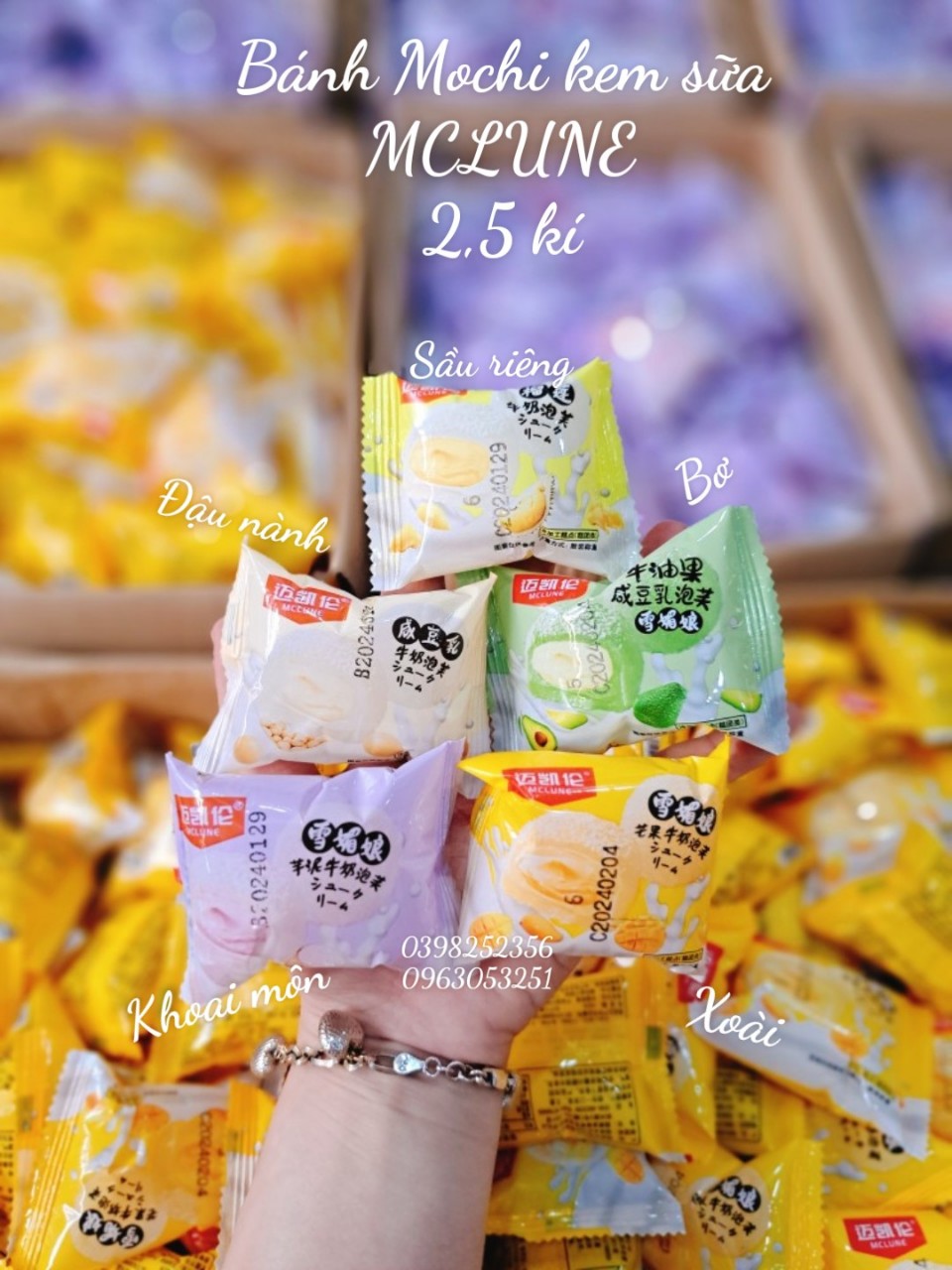 Bánh Mochi kem lạnh MCLUNE 500g Khoai Môn Lý Trinh 15