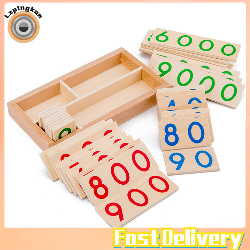 Lzpingkon Fast Delivery Wooden Number Cards 1