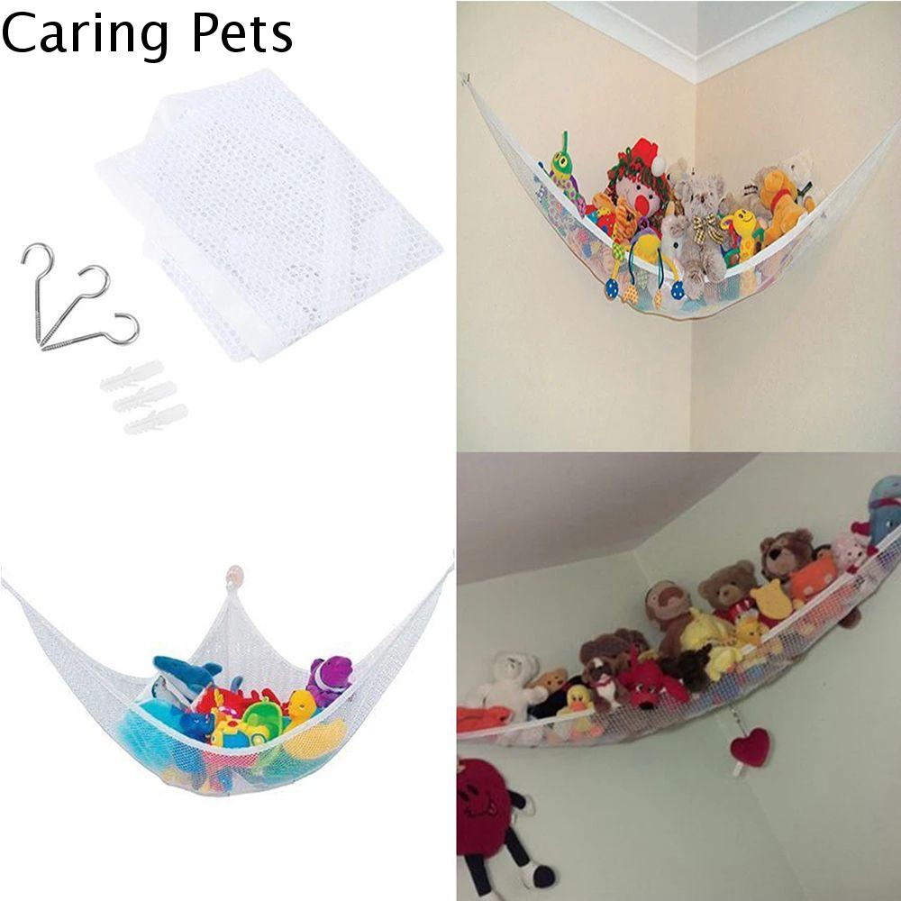 CARING PETS Home Supply Kids Toy Hanging Storage Bag Bedding Hammock Net Organizer