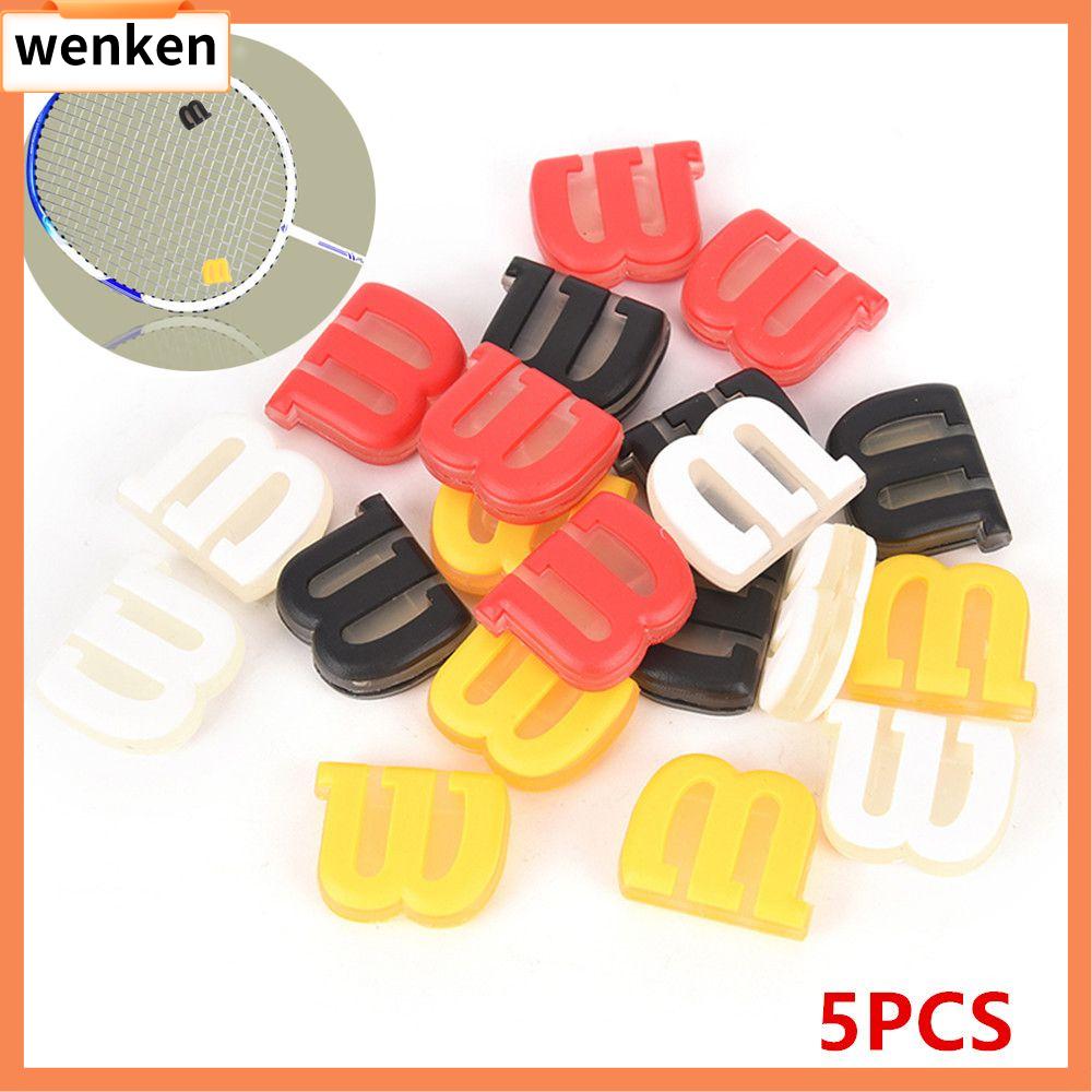 WENKEN 5pcs Ngoài trời Silicone Đầy màu sắc Vợt tennis Bộ giảm rung Giảm chấn Tennis Damper