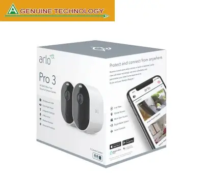 Arlo Pro 3 2K QHD Wireless Security 2 Camera System - VMS4240P