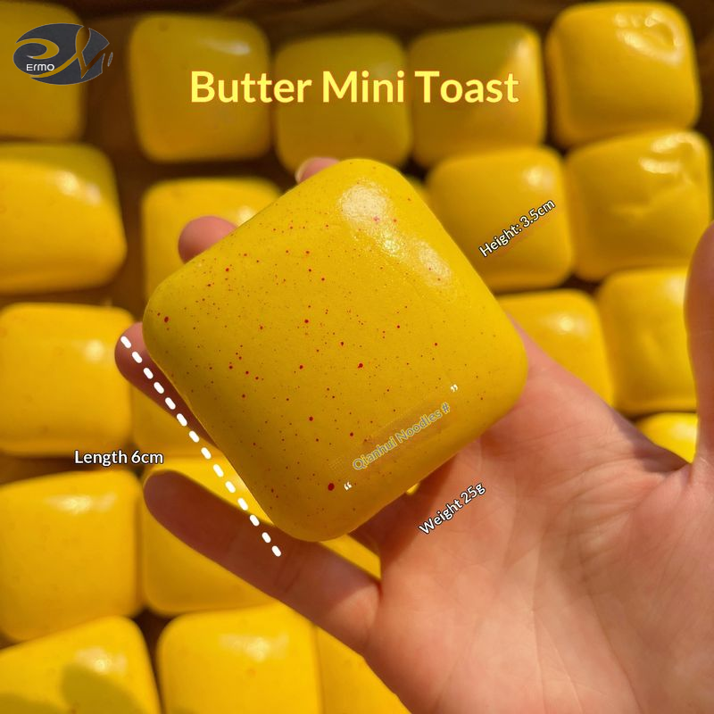 ERMO Ultra Soft Mini Bread Squishy Toy for Stress Relief and Sensory Play - Slow Rebound PU Simulation Food ราคา 22 บาท*ส่งฟรี