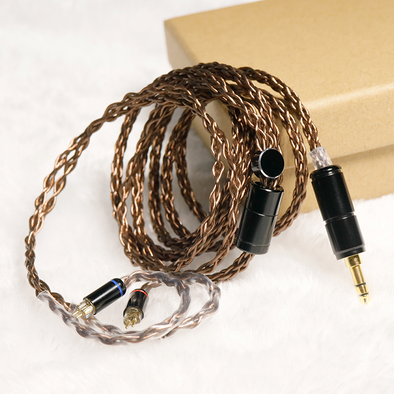 【Great Selection】 Black bean Leeds 4N oxygen-free copper headphone upgrade line diy 4.4 balance plug
