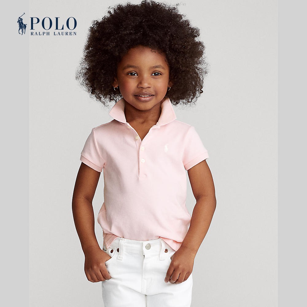 Polo Ralph Lauren Kids Girls Polo-Stretch Cotton Mesh Polo Shirt CWPOKNIRN820158 650 Pink ราคา 3,600 บาท*ส่งฟรี