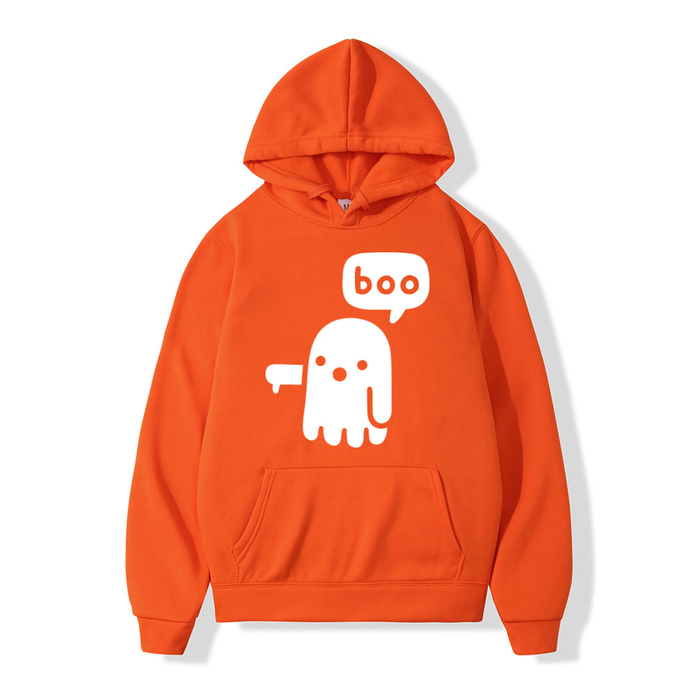 Áo Hoodie in hình Ma boo vui nhộn cho nam nữ thời trang thường ngày áo có mũ lông cừu ngoại cỡ cho á