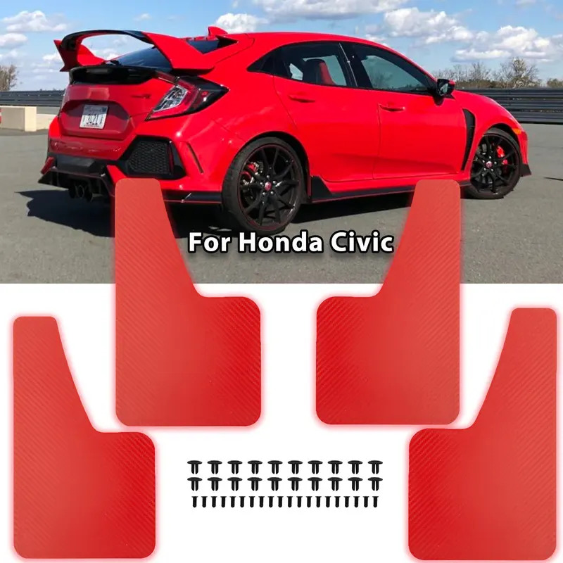 Tấm chắn bùn bằng sợi Carbon cho xe hơi Honda Civic Type R Type S GX Mugen si ek9 EP3 fd2 FN2 RR RC