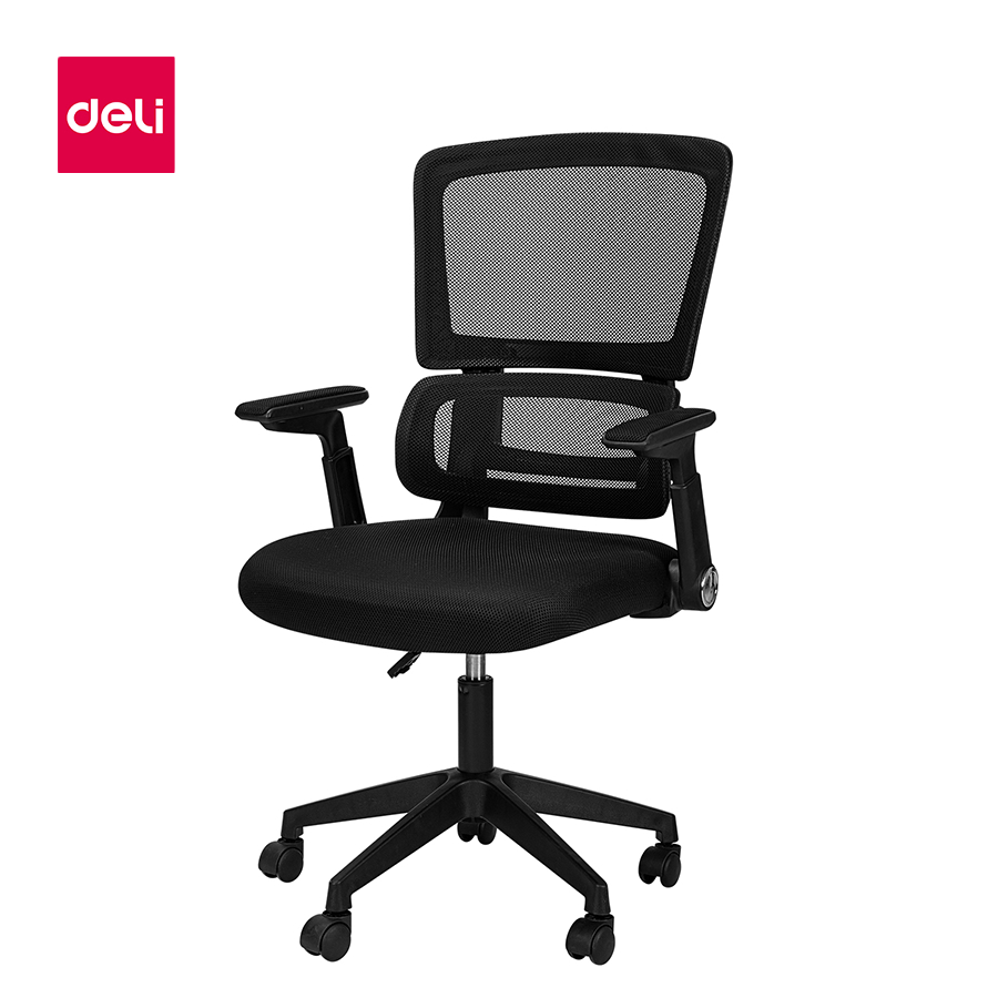 Deli เก้าอี้สำนักงานพับแขนเก้าอี้สำนักงานปรับความสูงเบาะระบายอากาศได้ Office Chair ราคา 1,799 บาท*ส่งฟรี