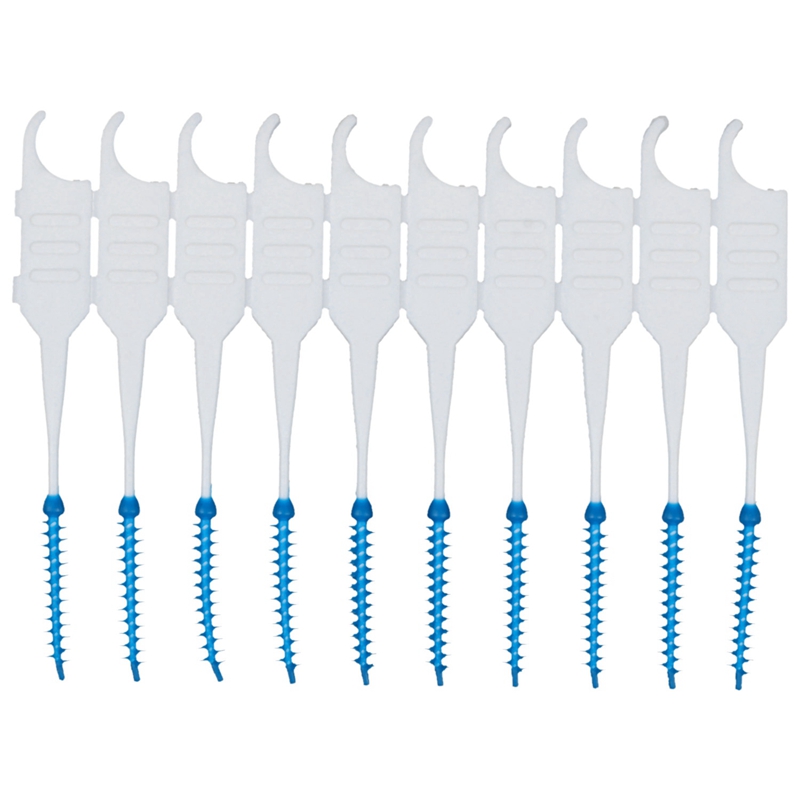 200Pcs Box Soft Silicone Dental Floss Interdental Brush Disposable Teeth