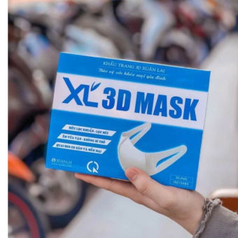 Hộp 50 chiếc, Khẩu Trang 3d Xuân Lai Mask