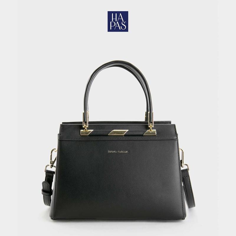 [ƯU ĐÃI GIÁ SỐC] Túi Xách Nữ Size Lớn Công Sở Cao Cấp Classic Thanh Ngang Sz 27 HAPAS - TXT 221107  