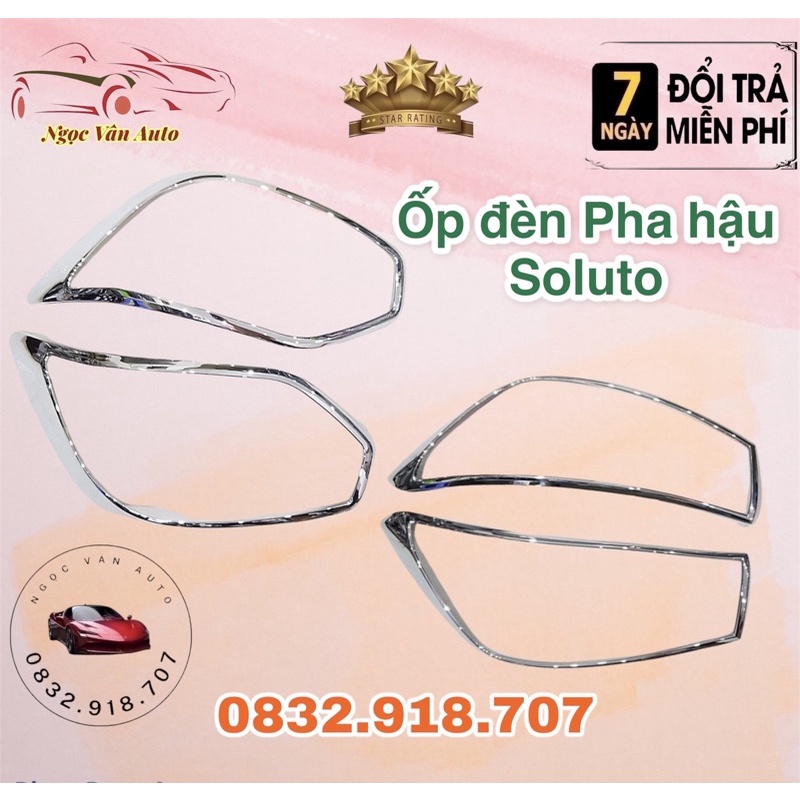 Ốp đèn pha hậu Soluto 2019 - 2023 mạ crom "