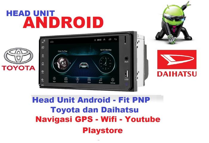 TAPE MOBIL DOUBLE DIN GPS WIFI TOYOTA DAIHATSU PNP SOKET - Elvoir Store Harga 1,784,000 rupiah*Gratis Ongkir
