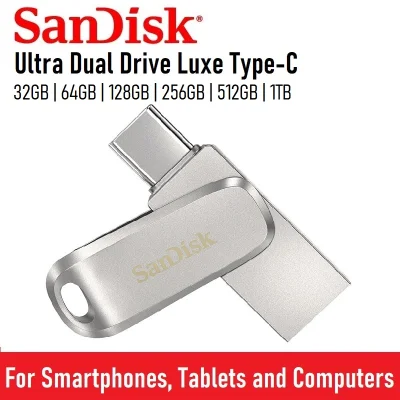 SanDisk Ultra Dual Drive Luxe Type-C 32GB 64GB 128GB 256GB 512GB USB 3.1 OTG Flash Drive Thumb Drive SDDDC4