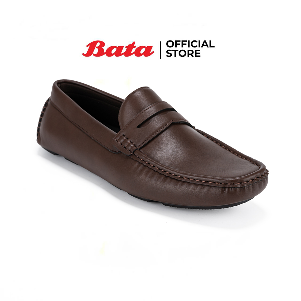 Bata บาจา รองเท้ามอคคาซีนแบบสวม ใส่ง่ายน้ำหนักเบา รองรับน้ำหนักเท้า สำหรับผู้ชาย สีน้ำตาล 8314136 ราคา 899 บาท*ส่งฟรี