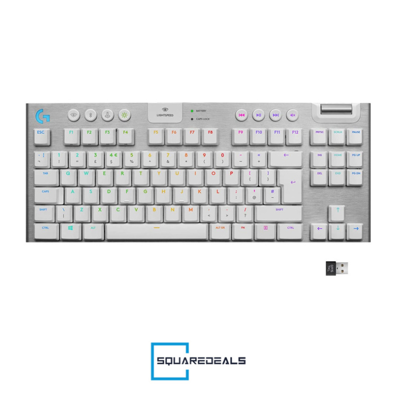 Logitech G915 TKL RGB Wireless Mechanical Gaming Keyboard White Tactile Singapore