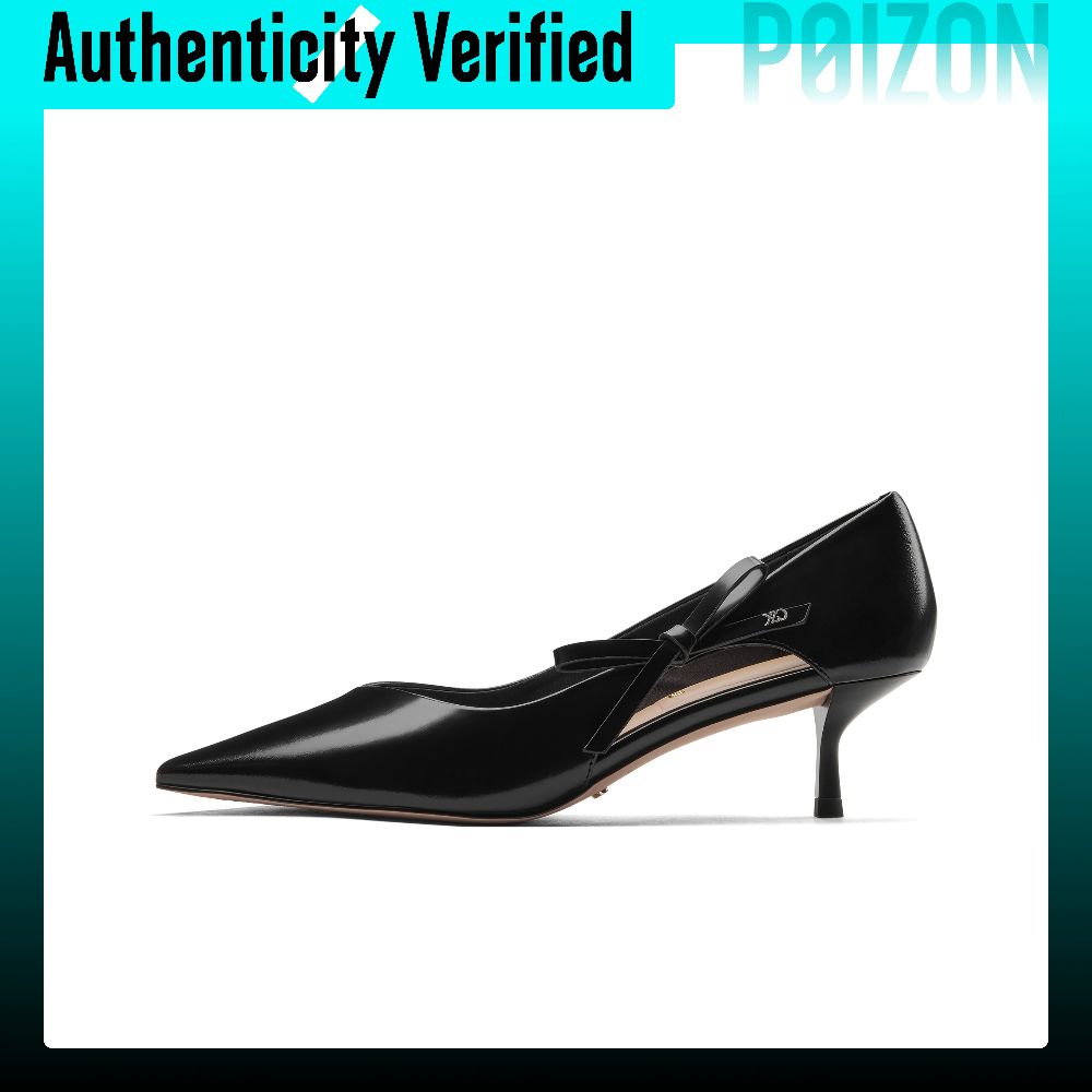 รองเท้าส้นสูงผู้หญิง Charles & Keith CHARLES&KEITH ผู้หญิง Low-top Black Box สีดำ/สีเทา SL1-60920064