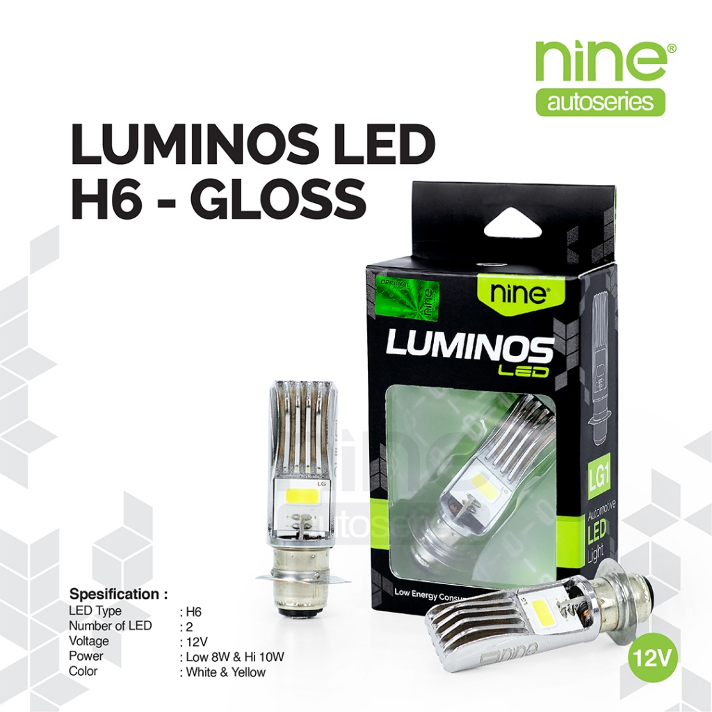 Luximos Led Headlight for Moped Motorcycle Automatic Ac Dc H6 Glossy White Mio Beat Vixion Lg1 - Nine Autoseries Harga 51,900 rupiah*Gratis Ongkir