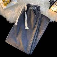 MPATHW  Quần Jeans Nam Phong Cách Vintage Co Dãn và Thắt Nơ Form Rộng