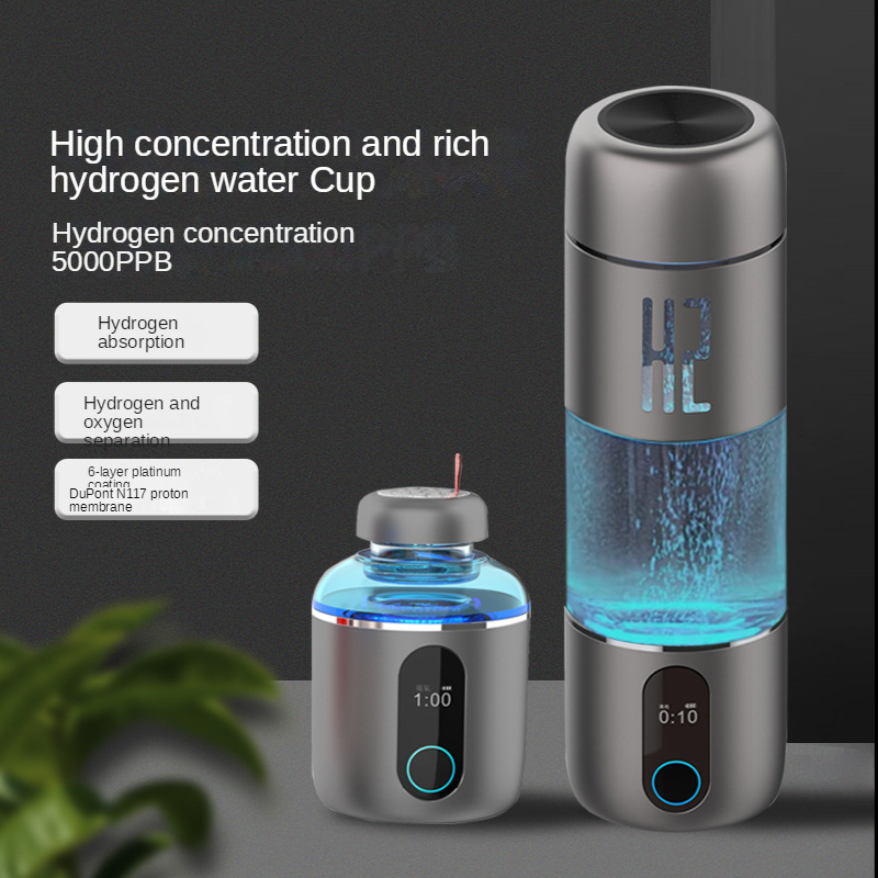 H2Life Hydrogen Rich Water Generator Bottle DuPont SPE PEM Dual Chamber  Technology H2 Maker lonizer Electrolysis Cup Max 3700ppb