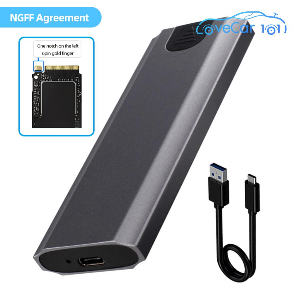 M.2 To USB Type C 3.1 SSD Case 10Gbps NVME/NGFF Dual Protocol SSD Enclosure Tool-Free Supoort for WindowsmacOS/Android/HaemonyOS for SSD 2230- 2280 ราคา 151 บาท*ส่งฟรี