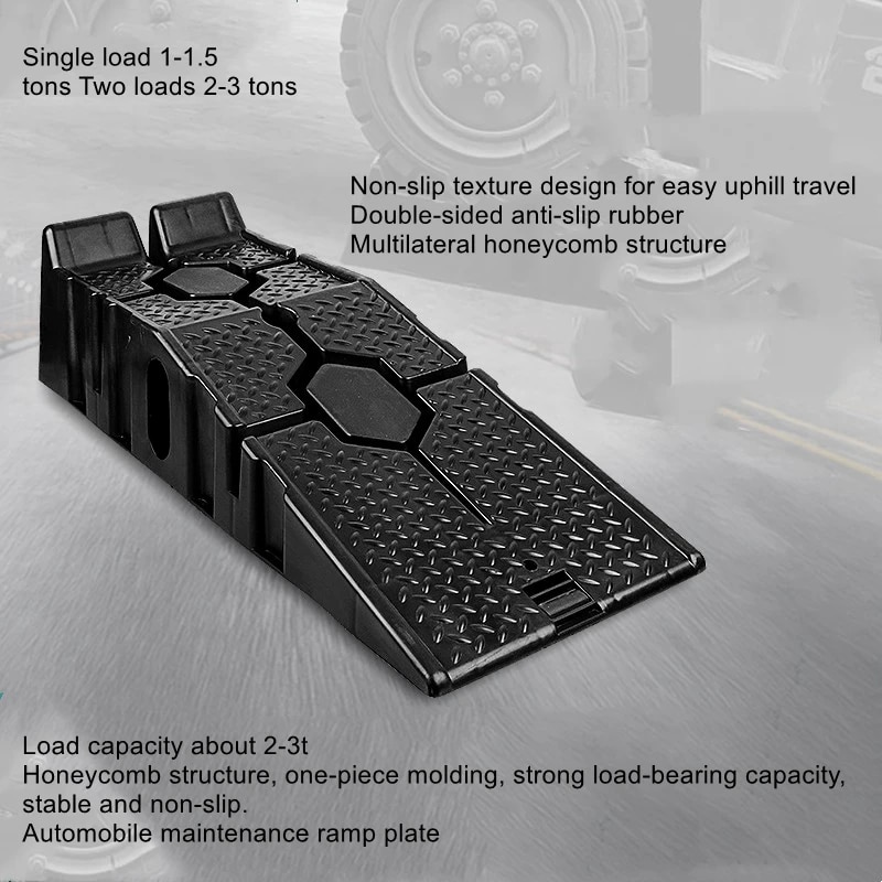 Car Maintenance Bracket Non-Slip Plastic Car Repair Tools Maintenance Ramp Ramp Plate Step Change Ramp