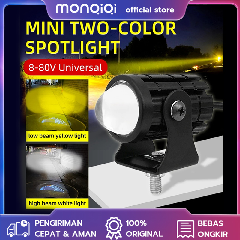2Pcs 20W Dengan Kipas Lampu Tembak Laser Led Mini - Lampu Tembak Sorot LASER GUN LED Mobil Motor 2 Warna Putih Kuning Mini Lasergun Harga  46,000 Ringgit*Penghantaran Percuma