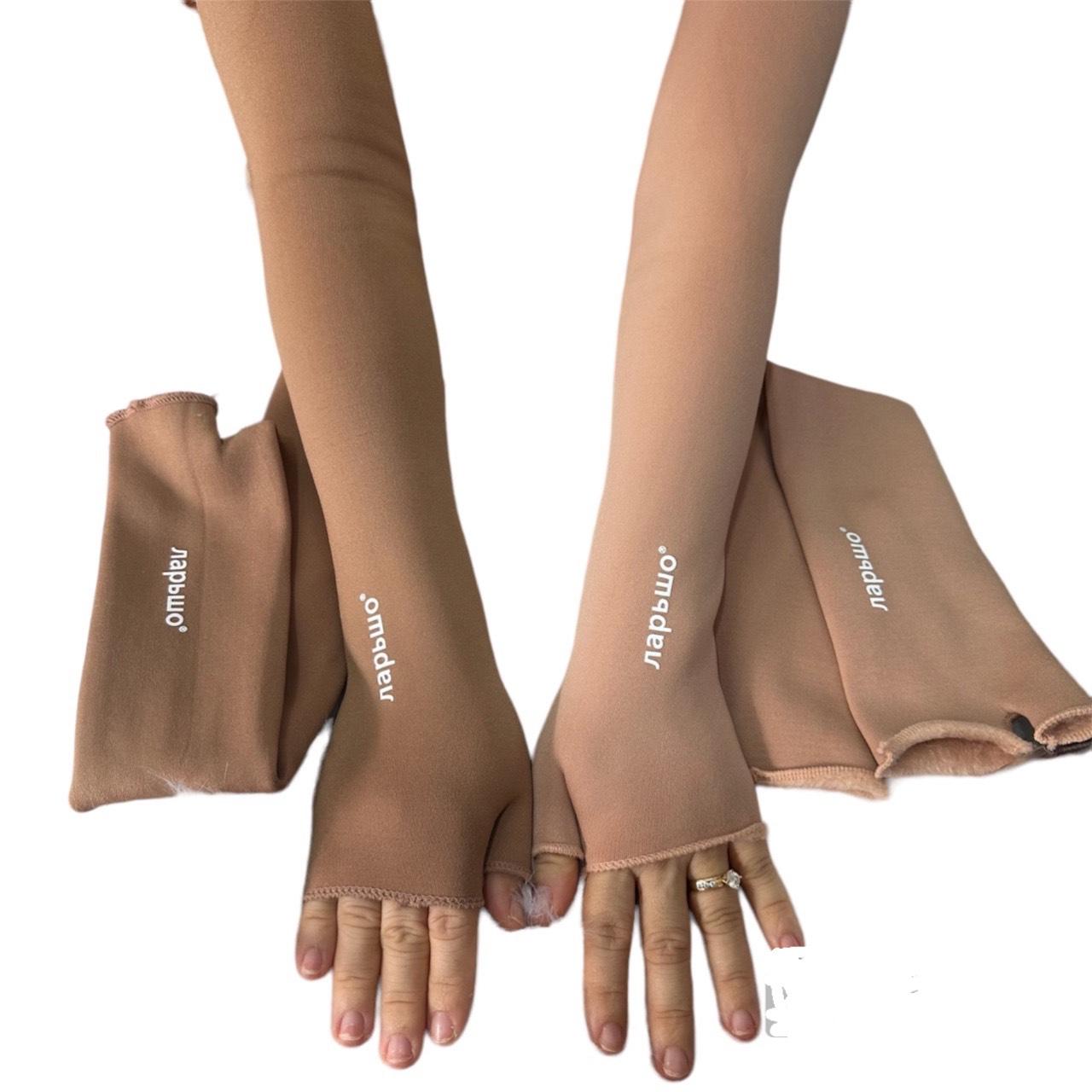 Ống Tay Chống Nắng, Găng Tay giữ ấm lông cừu chống tia UV