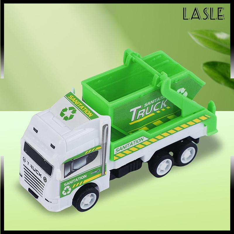 Lasle Đồ chơi trẻ em: Mô hình xe vệ sinh quán tính, xe kéo lùi, xe công binh quân sự, xe cứu hỏa – Đồ chơi bé trai, quà tặng cho trẻ em - 3
