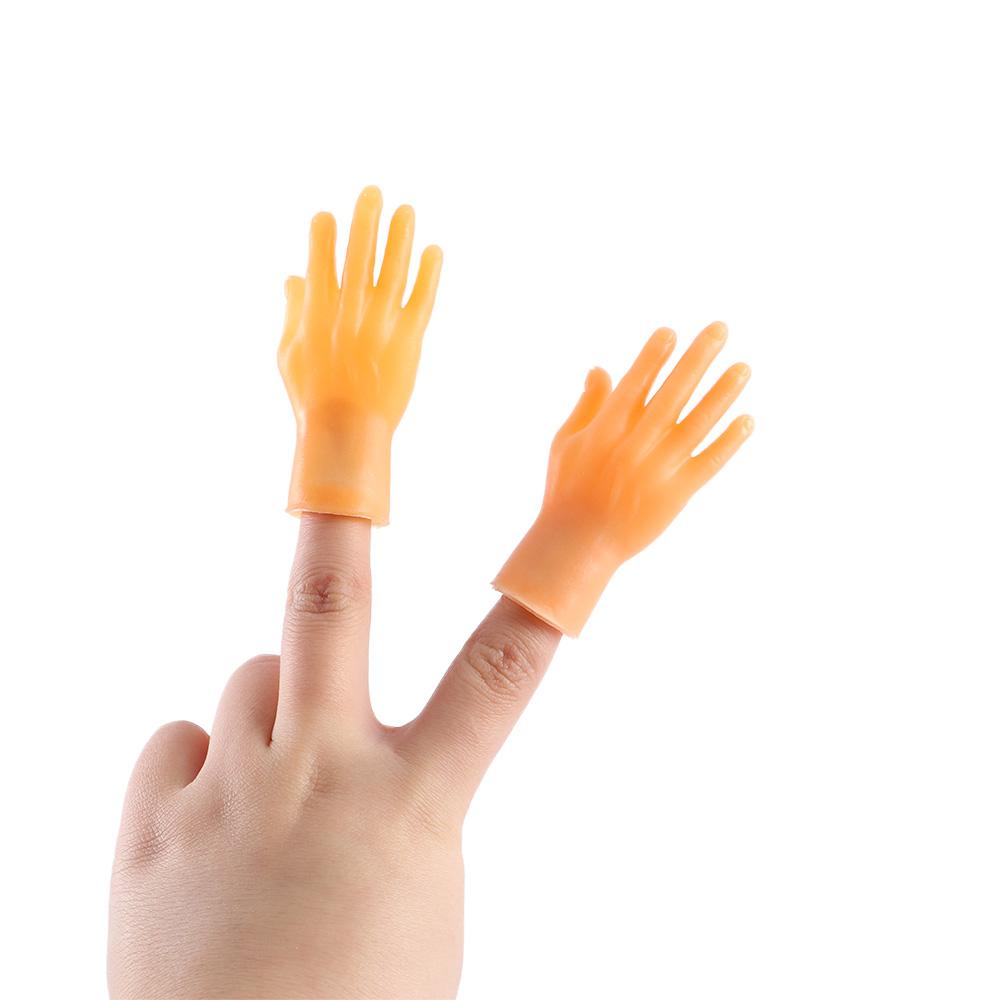 wunderlin Tiny Hands on Sticks - Baby Mini Finger Hands 6.25 Inch Long  Funny