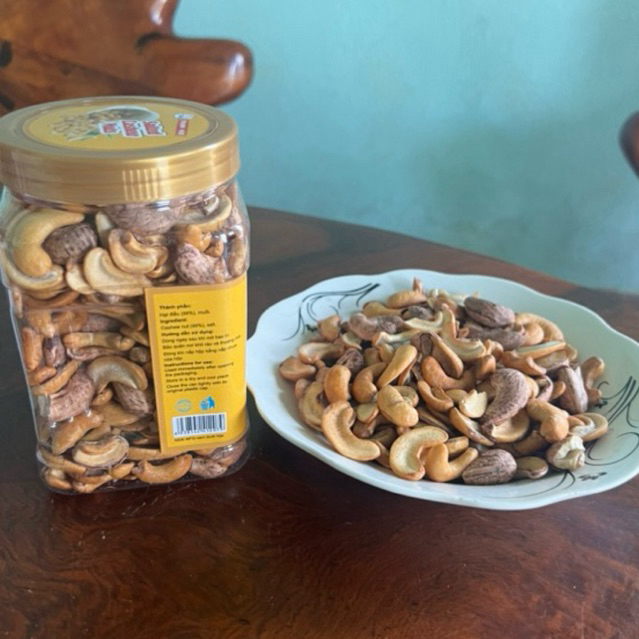 Điều bể lụa rang muối hộp 500gr