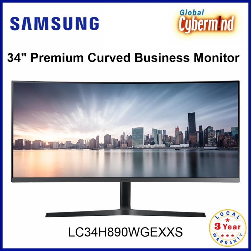 SAMSUNG C34H890WGE 34 Ultra WQHD Premium Curved Business Monitor [LC34H890WGEXXS] (Brought to you by Global Cybermind) Singapore