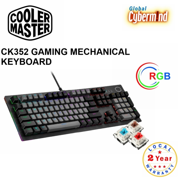 COOLER MASTER CK352 GAMING MECHANICAL KEYBOARD (Brought to you by Global Cybermind) Singapore