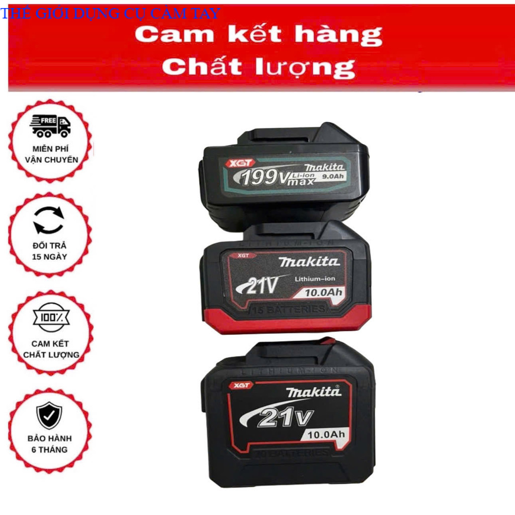 Hoả tốc HCM" Pin 10cell,15cell,20cell Makita. chân phổ thông cho các dòng pin THẾ GIỚI DỤNG CỤ CẦM TAY GIÁ SĨ
