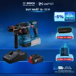 Máy Khoan Búa Pin Bosch GBH 18V-22 X (SOLO) + Bộ Sạc GAL 18V-40 và 1 Pin GBA 4.0Ah