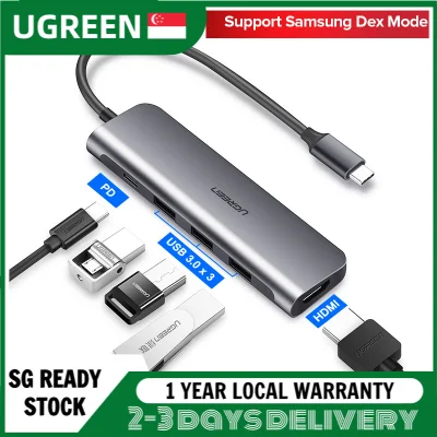 UGREEN 5 in1 USB C Hub with HDMI port Type C Hub USB C to 3xUSB3.0+HDMI+PD with 4K HDMI Port