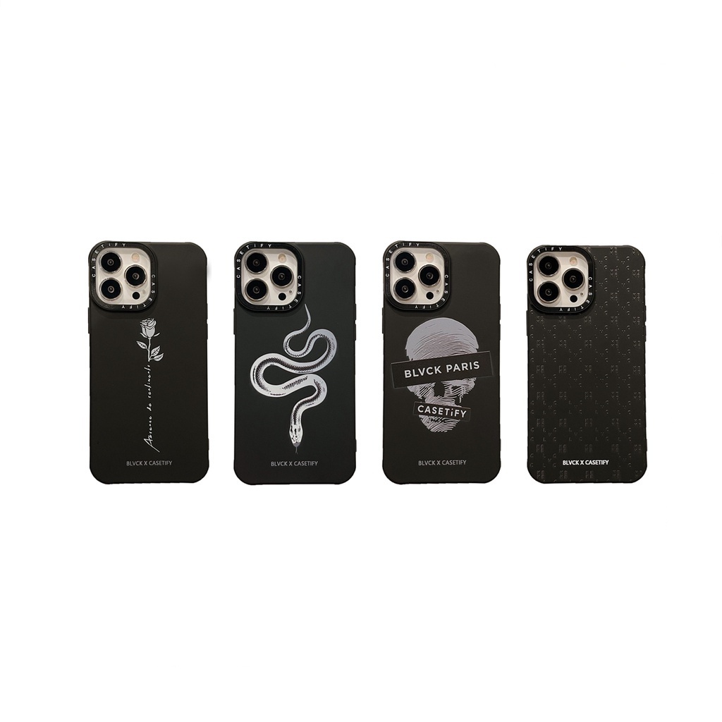 Casetify Blvck Snake Skull Tpu Shockproof Case For Iphone 14 Pro