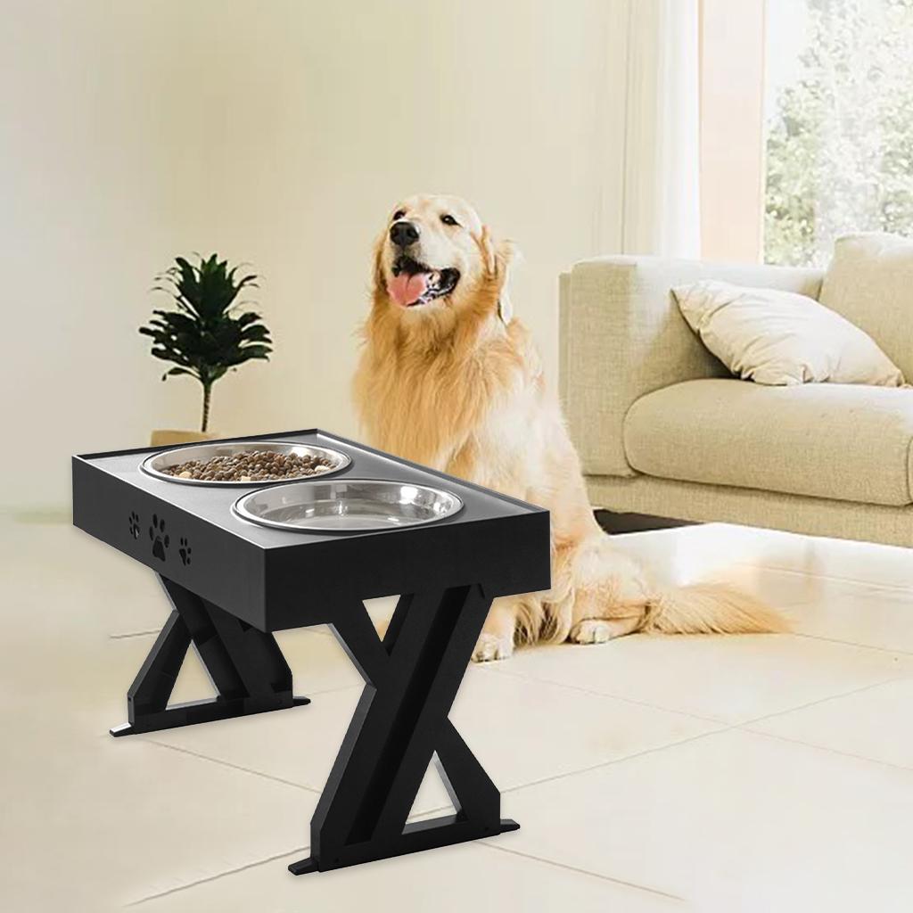 Miracle Shining Elevated Dog Bowls Food and Water Bowls Set Non-slip Double Bowls ราคา 963 บาท*ส่งฟรี