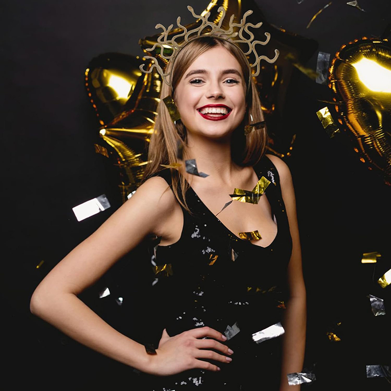 Hmeme Phụ Nữ Medusa Rắn Hình Dạng Mũ Nón Cosplay Cô Gái Mũ Nón Cổ Hy Lạp Thần Thoại Headband Halloween Lễ Hội Trang Phục Đảng Đạo Cụ