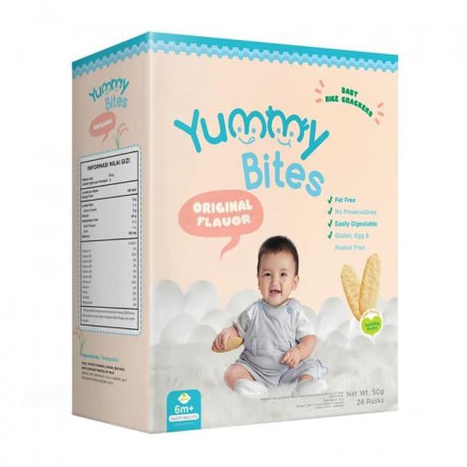 Yummy Bites CRACKER Mini 25gr 50gr | Yummybites cracker mini Snack MPASI / Snack Bayi Snack Anak / Cemilan Bayi / Cemilan Anak