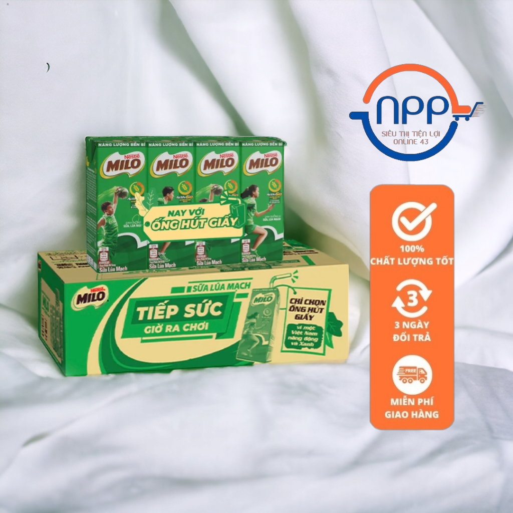 [1 lốc] Sữa Milo hộp 180ml có đường