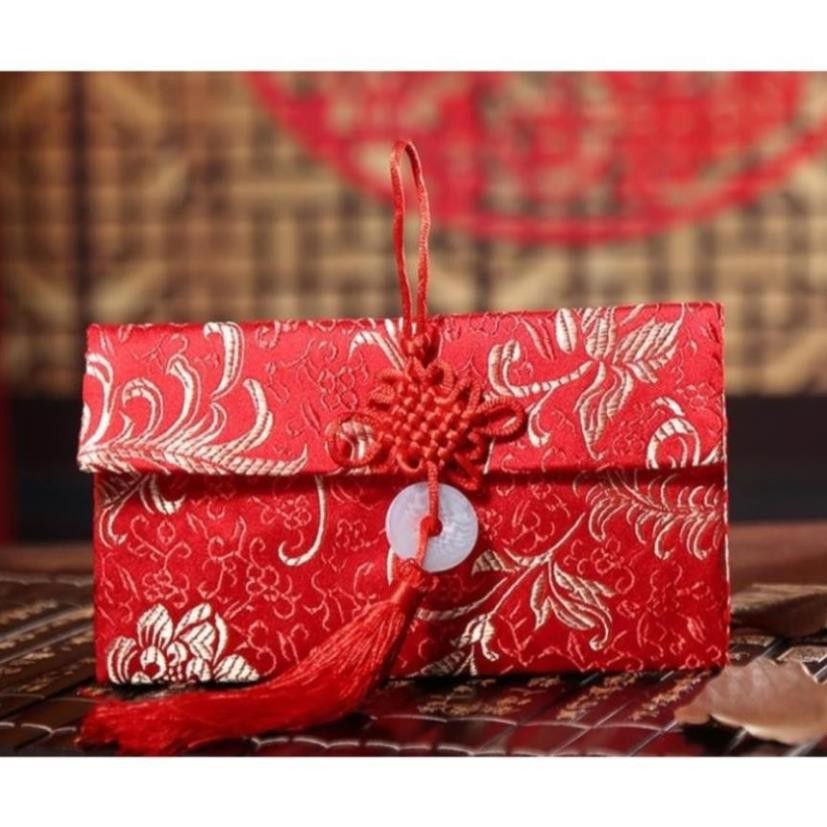 *ĐỒ CHUẨN* SỈ 10 CÁI Bao Lì Xì Gấm Cao Cấp Ngày Tết Cưới Hỏi Có vải lót bên trong