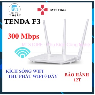 Bộ Phát Wifi TENDA 3 Râu TENDA F3 Tốc Độ 300Mbps thumbnail