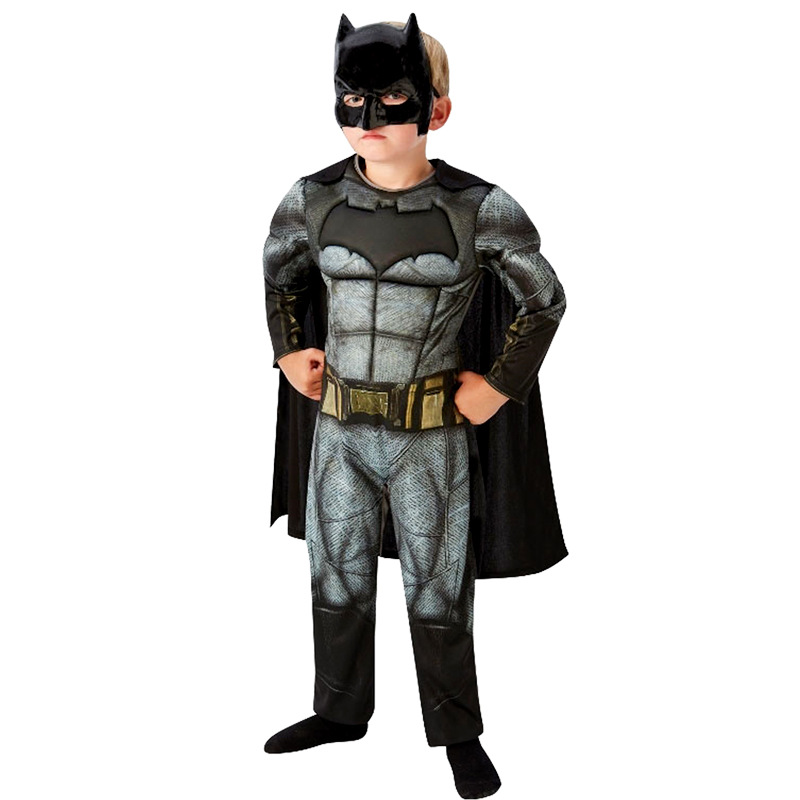 Vận chuyển nhanh Batman cos quần áo quần áo trẻ em phù hợp với cậu bé vớ áo choàng với mặt nạ