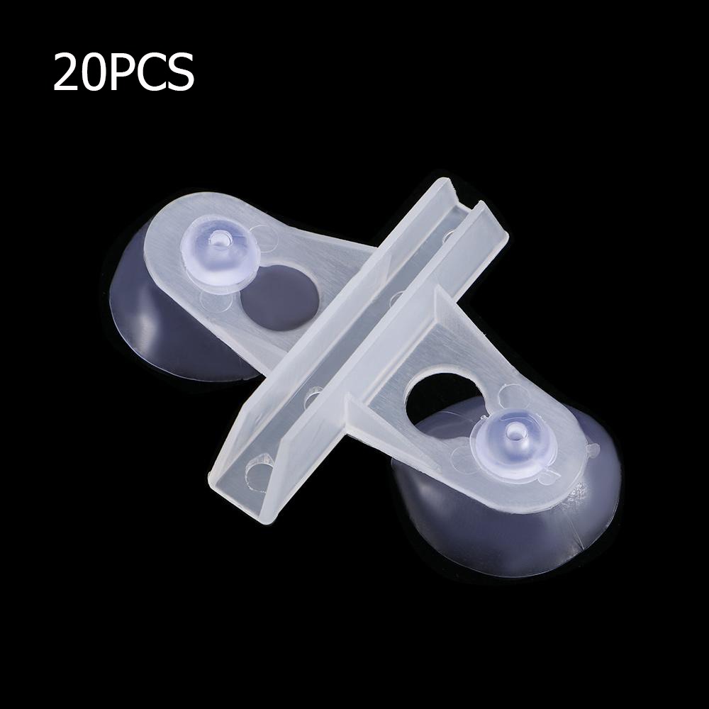 EODKUS Trắng Tách giống Bể nuôi cá Clip cách ly bể cá Kẹp kính Vách ngăn Cốc hút - 3