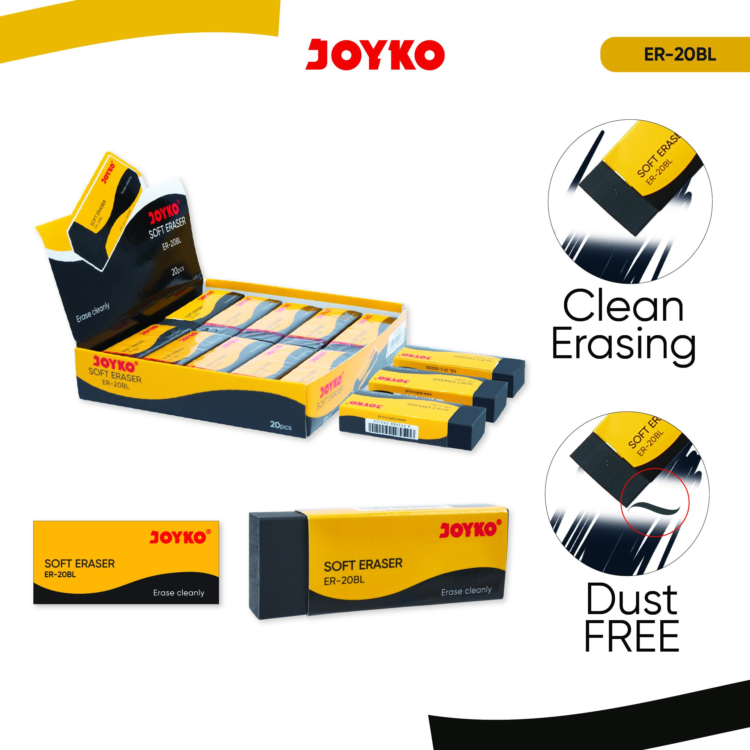 JOYKO Eraser Penghapus 1 Pack ER-B20BL Isi 20 Pcs