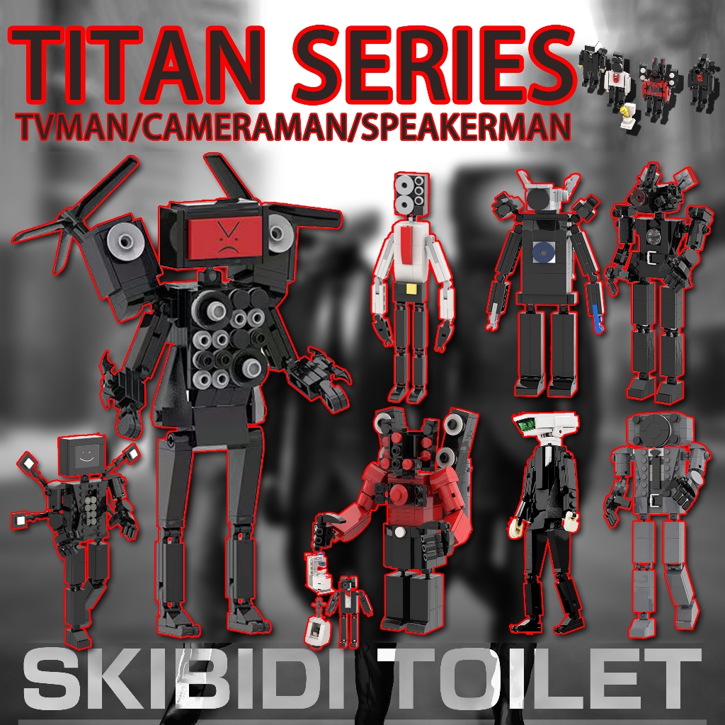 Skibidi Toilet Game Building Block Toys Titan Speakerman Titan Cameraman  Figure | eBay