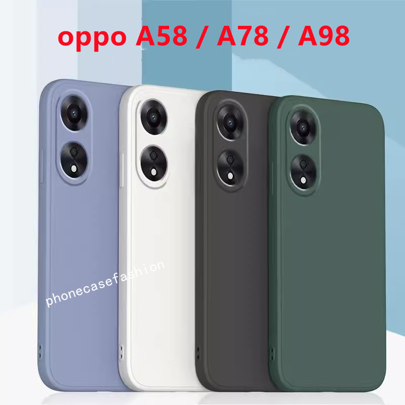 XINYEXIN Cover per Oppo A78 5G, Custodia in Silicone Morbido Antiurto