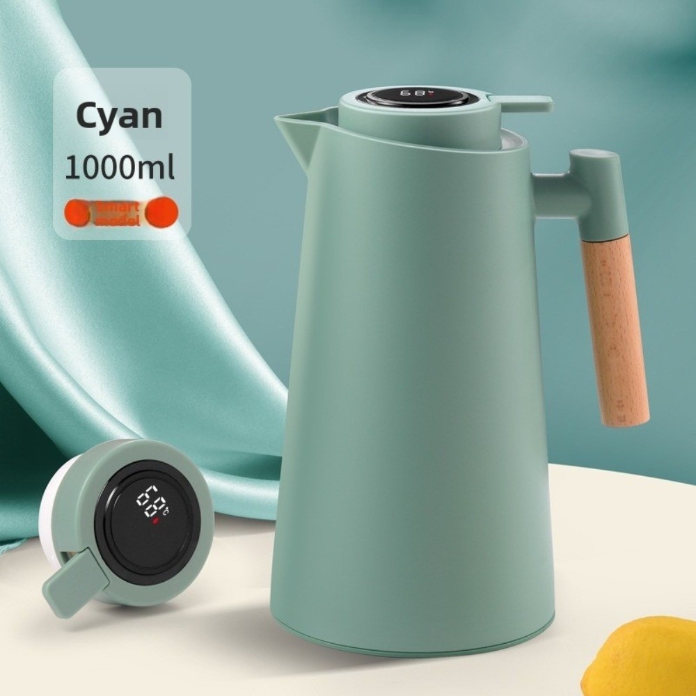 SOUVEN 1 lít Bình giữ nhiệt chân không có nắp Hiển thị nhiệt độ Bình giữ nhiệt thông minh  Lớp lót kính Bình giữ nhiệt - 3